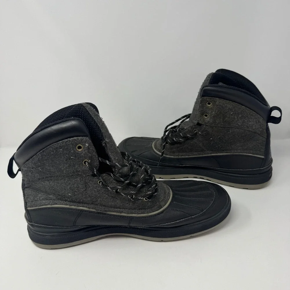 *STAIN Nike ACG Woodside 2 High Black Grey Wool Duck Boots Mens 12 525393-091